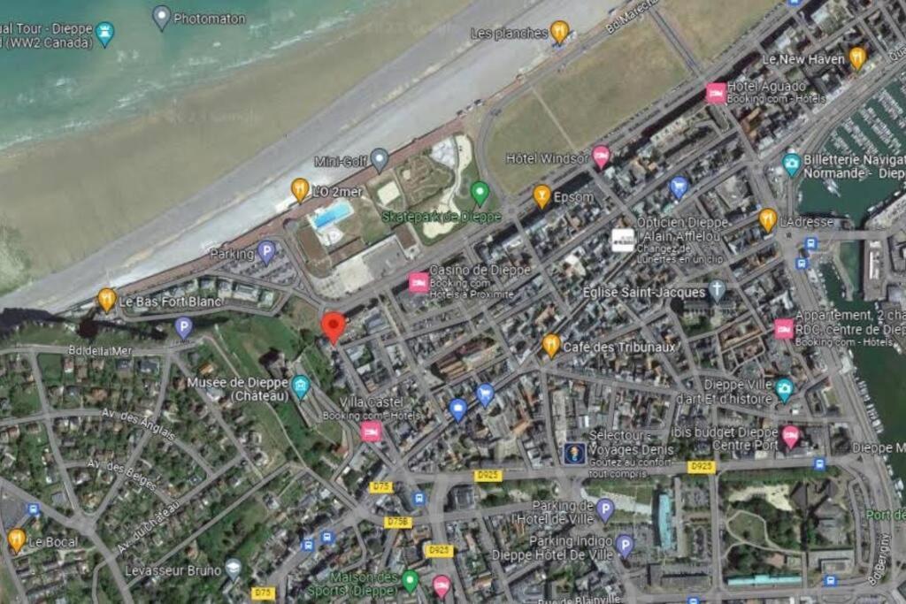 La Cabine Menage Et Linge Inclus Dieppe Bagian luar foto
