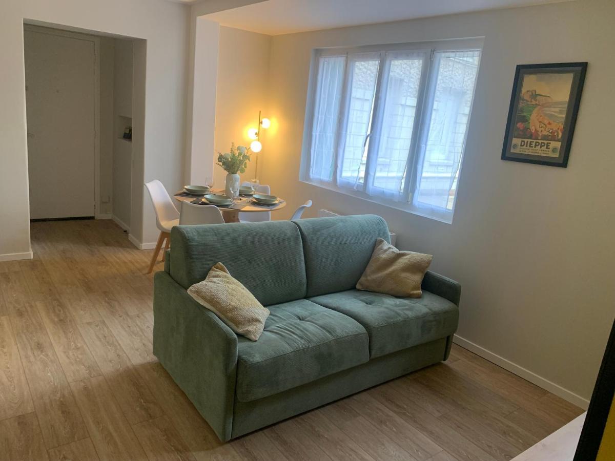 La Cabine Menage Et Linge Inclus Dieppe Bagian luar foto